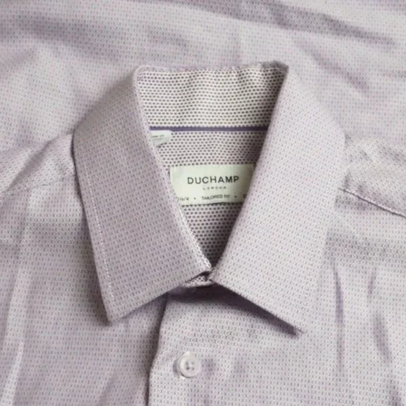 duchamp men's slim fit dress shirt Duchamp London Men's Textured Dot Dress Shirt main image 0